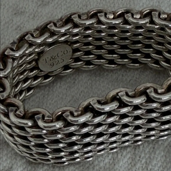 Tiffany & Co. Silver Mesh Ring - Picture 3 of 5
